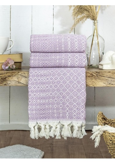 Battaniye Pamuk Riona 180x200 Cm Lila