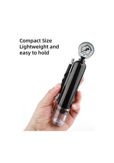 Yifomall Yeşil Mini Abs Hava Pompası, 1.4bar/20psi, Spor Topları İçin Hızlı Şişirme, Taşınabilir 19.3x4cm