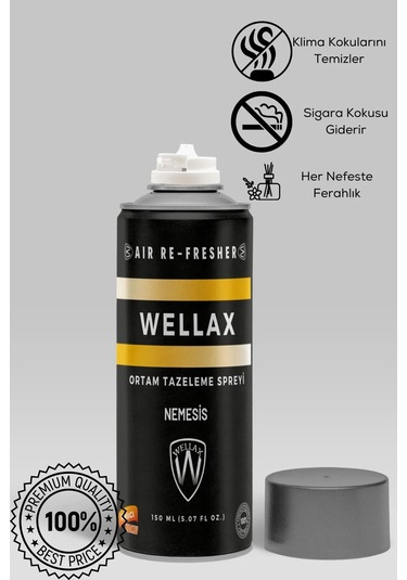 Koku Giderici Klima Bombası Dezenfektan Sprey 150 Ml, Temizleyici Tazeleyici Nemesis