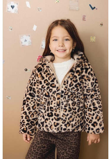 Defacto Kız Bebek Kapüşonlu Leopar Desenli Fermuarlı Pelüş Mont E7993a525aubg744 Bej Defacto Kız Bebek Kapüşonlu Leopar Desenli Fermuarlı Pelüş Mont E7993a525aubg744 Bej