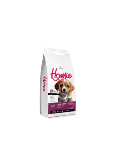 Homie Düşük Tahıllı Kuzulu ve Pirinçli Yavru Köpek Maması 2750 G