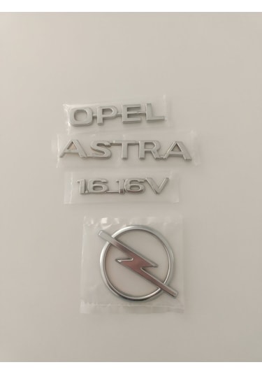 Opel Astra 1.616v Bagaj Yazısı Astra G Bagaj Arması 4lü Set Opel Astra 1.6 16v Yazı Astra Arka Arma