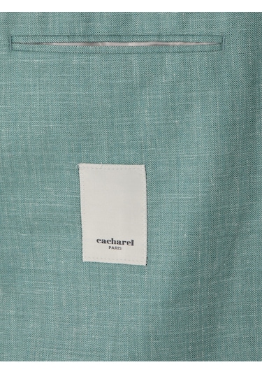 Cacharel Mint Slim Fit Yün İpek Karışımlı Blazer Ceket Mınt