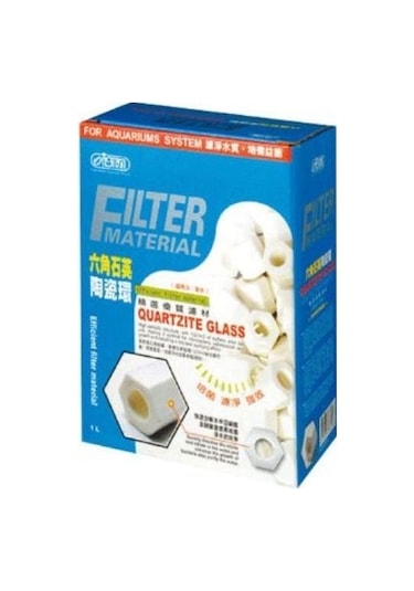 Ista Biyolojik Seramik Halka Ring Akvaryum Filtre Malzemesi 1 Lt