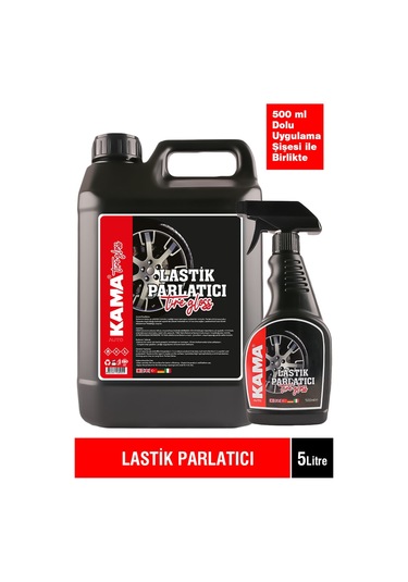 AUTOKAMA Lastik Parlatıcı 5lt + 500ml (dolu) Uygulama Şişesi
