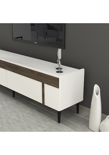 Mina 15 Cm Sehpa,tv Ünitesi Mobilya Ayağı 4 Adet Siyah