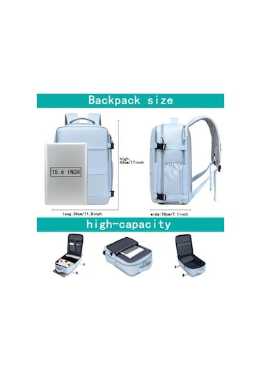 Luckydog Yeşil Topshop1 Kadın Sırt Çantası - 15.6 Bilgisayar & Ayakkabı Bölmesi/ Yeşil