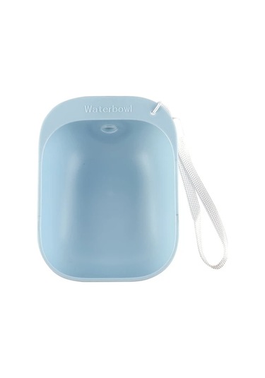 Maxaccess Taşınabilir Seyahat Köpek Kedi Su Kabı Suluk Besleyici Mavi Dayanıklı Plastik