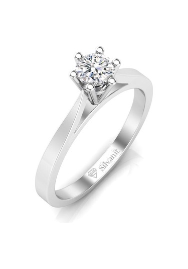 0,40 Karat F Renk Uluslararası Sertifikalı Pırlanta Tektaş Yüzük (464659359)