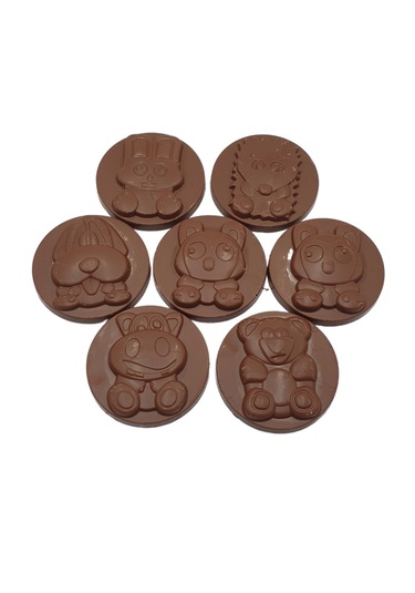 Kids Sevimli Hayvanlar Figürlü Sütlü Çikolata - 210 G