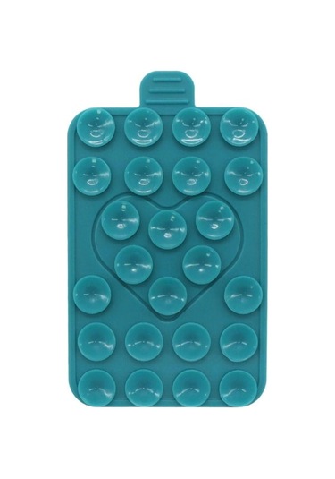 Novahub Dayanıklı Vantuzlu Telefon Tutucu Çok Fonksiyonlu Silikon Vantuz Ped Cep Telefonu İçin Lake Blue Lake Blue