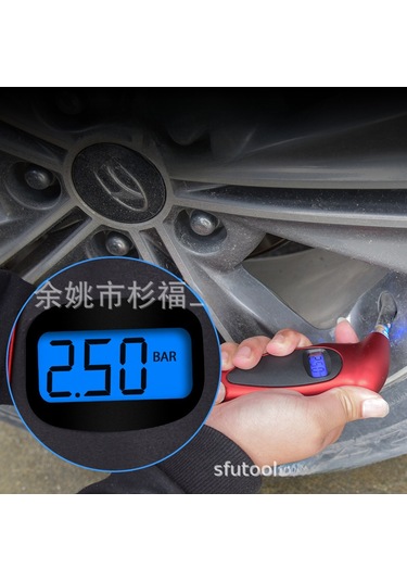 Fosenze Dijital Baskül Lastik Basınç Ölçer - Yüksek Hassasiyetli Elektronik Göstergeli, Çoklu Birim Seçeneğiyle, Dayanıklı Abs Malzeme Yeşil-siyah, 53g