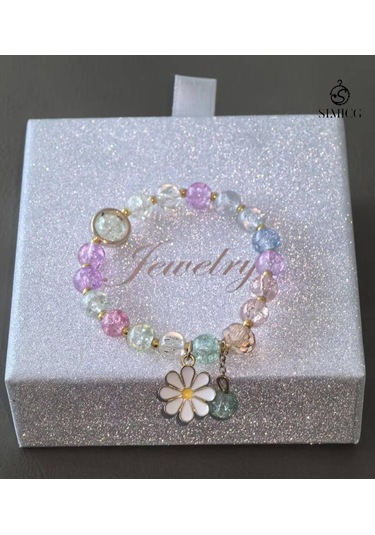 Papatya Kristal Dua Bileziği Pembe