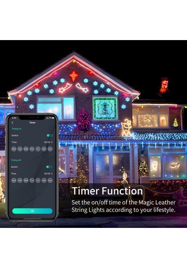 Dreamcolor Peri Noel Işıkları Led Dize Müzik Ws2812b Rgbıc Adreslenebilir Bluetooth Uygu Garland Parti Dekoratif Led Işık 56433738 Diğer