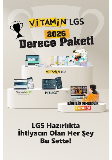 LGS 2026 Derece Paketi I 28 Soru Bankası I 13 Deneme Sınavı I 16.000 Soru ve 671 Etkileşimli Video