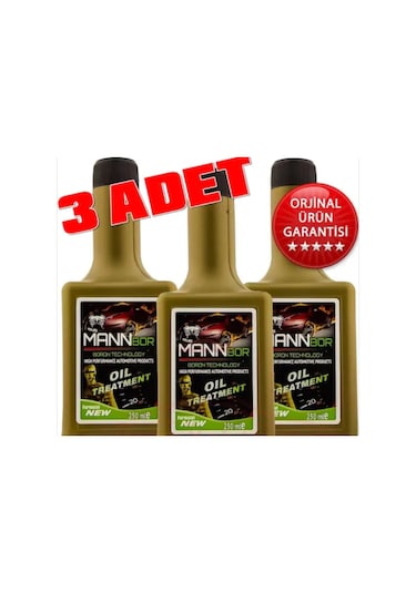 Mannbor Teknolojili Motorkoruyucu Bor Yağ Katkısı 250Ml 3 Adet N11.103