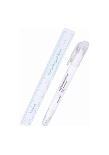 Vkemall Cilt İçin Steril Tek Kullandım Markör Kalemi - İki Uçlu Uçlar İle Doğru Konumlandırma Ve Detaylı İşler İçin Tato Ve Cerrahi Erişim Malzemesi Diğer