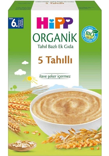 Hipp Organik 5 Tahıllı Tahıl Bazlı Ek Gıda 200 G