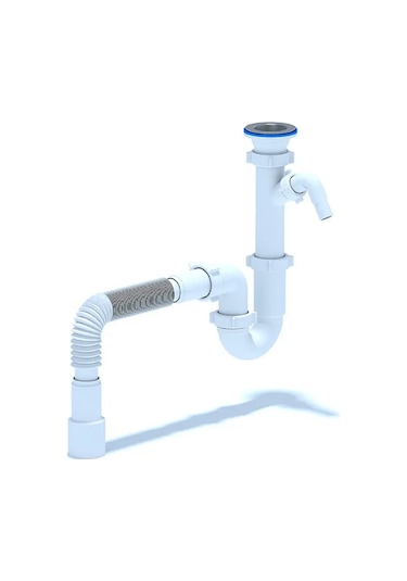 Anı Plast 1 1/2"x40 Çamaşır Makinesi Drenaju İçin Mutfak Lavabosu İçin Sifon 316836843