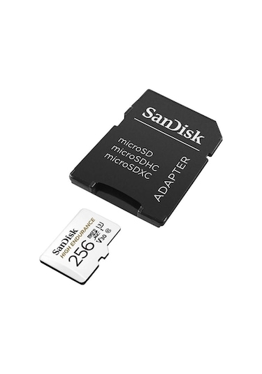 SanDisk High Endurance SDSQQNR-256G-GN6IA 256GB microSDXC Class 10 V30 Adaptörlü Hafıza Kartı