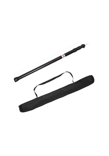 Pazly Kolay Kurulumlu Ayarlanabilir Alüminyum Kamp Çadırı Direği - Kırmızı/siyah/gümüş Seçenekleri Siyah