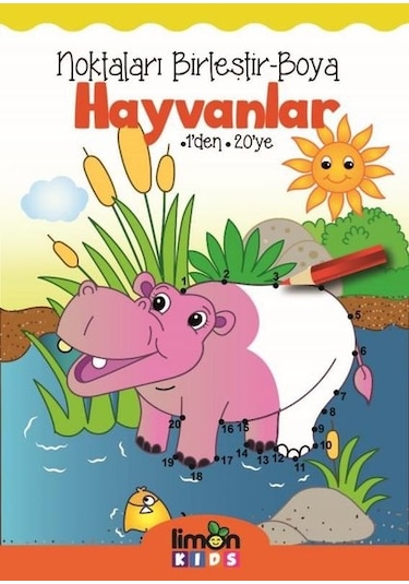 Noktaları Birleştir-Boya Hayvanlar- Limonkids