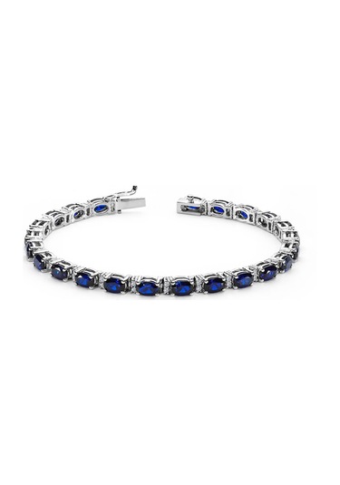 Lova Pırlantalı Oval Safir Bileklik -  4080005