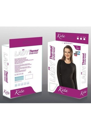 Kadın Siyah Termal İçlik Alt Üst Set Siyah