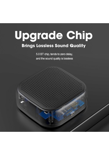 Neevoyu M1 Bluetooth 5.0 Hoparlör - 3w Hifi Ses, 1000mah Pil, Taşınabilir Dış Mekan Mini Subwoofer Pembe