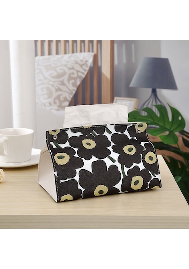 M-1 Adet Deri Doku Kutusu İskandinav Araba Doku Kutusu Ins Ev Oturma Odası Dekorasyon Yatak Odası Mutfak Masaüstü Saklama Kutusu Peçete Tutucu