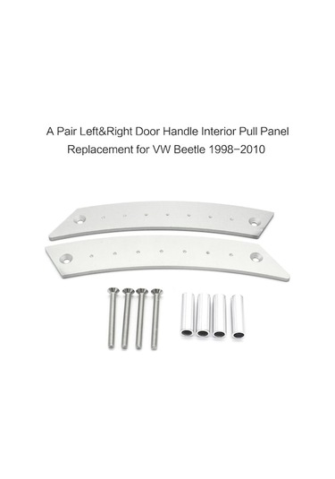 Besthome1 Beyaz Alüminyum Vw Beetle İç Çekme Kolu Seti - 2'li Paket, Arka Kapı İçine Uygun
