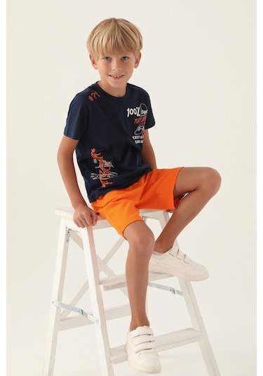 Rolypoly Felling Happy Lacivert Erkek Çocuk Bermuda Takım 5274-43013 Lacivert