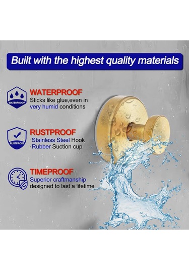 Hfambition Paslanmaz Çelik Banyo Askısı - 4'lü Set, 6.8kg Taşıma Kapasiteli Siyah