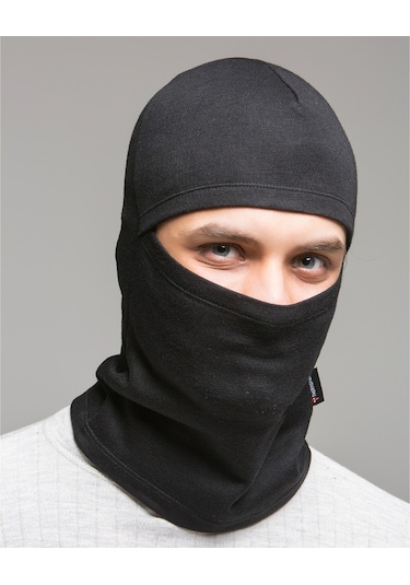 Thermoform Heavy Kar Yüz Maskesi Balaclava Siyah