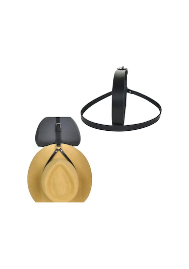 Suntek Kovboy Şapkası Asılı Kemer Erkekler Kadınlar Siyah