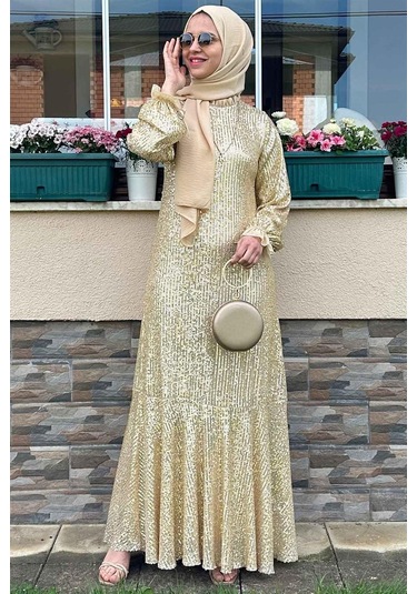 Pırıl Gold Elbise Sarı