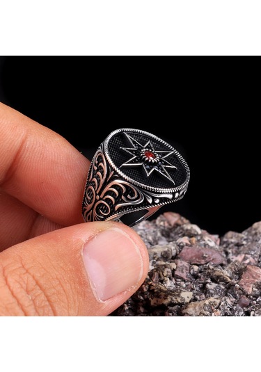 925 Ayar Gümüş Yıldız Model Yüzük