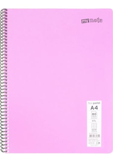 Mynote Flex Pastel A4 120 Yaprak Spiralli Çizgili Defter