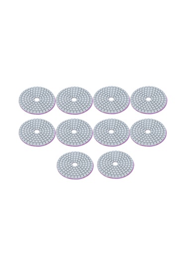 Reedark 3 İnç Beyaz Zımparalı Taş Pasta 800 Tane , Taş, Granit, Mermer, Seramik İçin Islak/kuru Cila, 10 Adet Paket