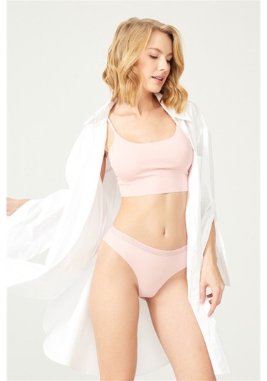 Basic Lazer Kesim File Lastikli Brezilya Külot 7'li Paket - 2 Renkli-7 Çok Renkli