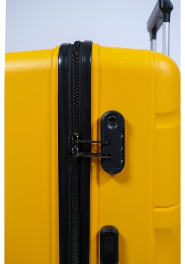 Ehs Unisex Sarı 3'lü Set Valiz Sarı