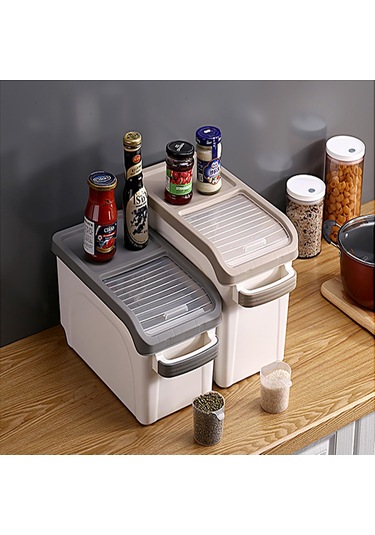 Gqiang Pirinç Dağıtıcı Saklama Kapları, 10 Litre Pirinç Saklama