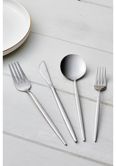 Apricot Faro 24 Parça 6 Kişilik Çatal Kaşık Bıçak Kutulu