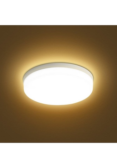Opulentliving 24w Led Tavan Aydınlatma - Mutfak, Yatak Odası, Koridor İçin Modern Beyaz 6500-7000k Lambası Beyaz