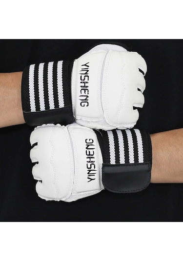 Suntek Tekvando Boks Torbası Mma M Beyaz Için Kickboks Beyaz