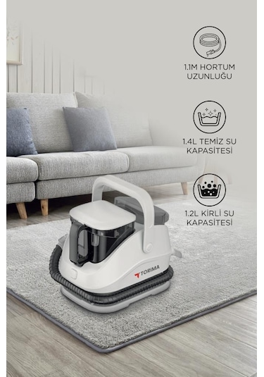Torima JJB-747-II Koltuk Ve Halı Yıkama Makinesi + CB-902A Buharlı Temizleyici