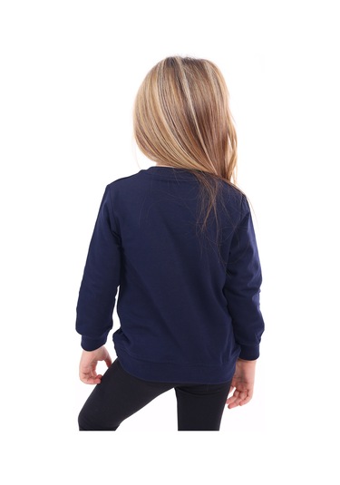 Toontoy Unisex Çocuk Baskılı Sweatshirt Lacivert