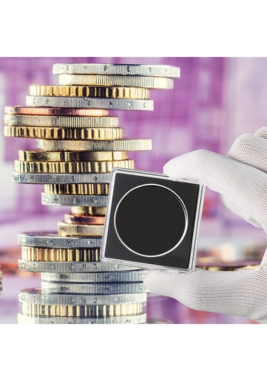 Anjiexun 20 Adet Gümüş Dolar Madeni Para Tutucu, 2 X 2 Yarım Dolar Madeni Para Tutucu, 37,5 Mm Diğer