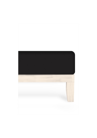 Calmera %100 Pamuk Penye Lastikli Çarşaf Tek Kişilik 90x190 - 100x200 - 120x200 Siyah