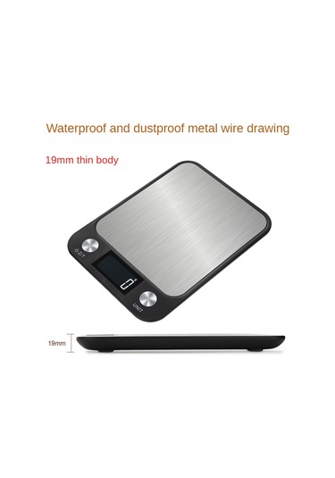 15kg Tartım Gıda Kahve Terazisi Akıllı Elektronik Dijital Terazi-a Siyah